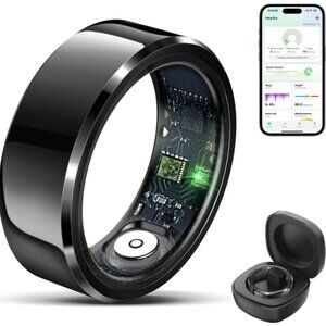 SMART HEALTH RING WITH CHARGING BOX "BLACK"